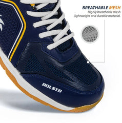 DSC Bolstr Navy Rubber Sole Cricket Shoes