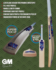 GM MANA DXM 404 DELTA* English Willow Cricket Bat