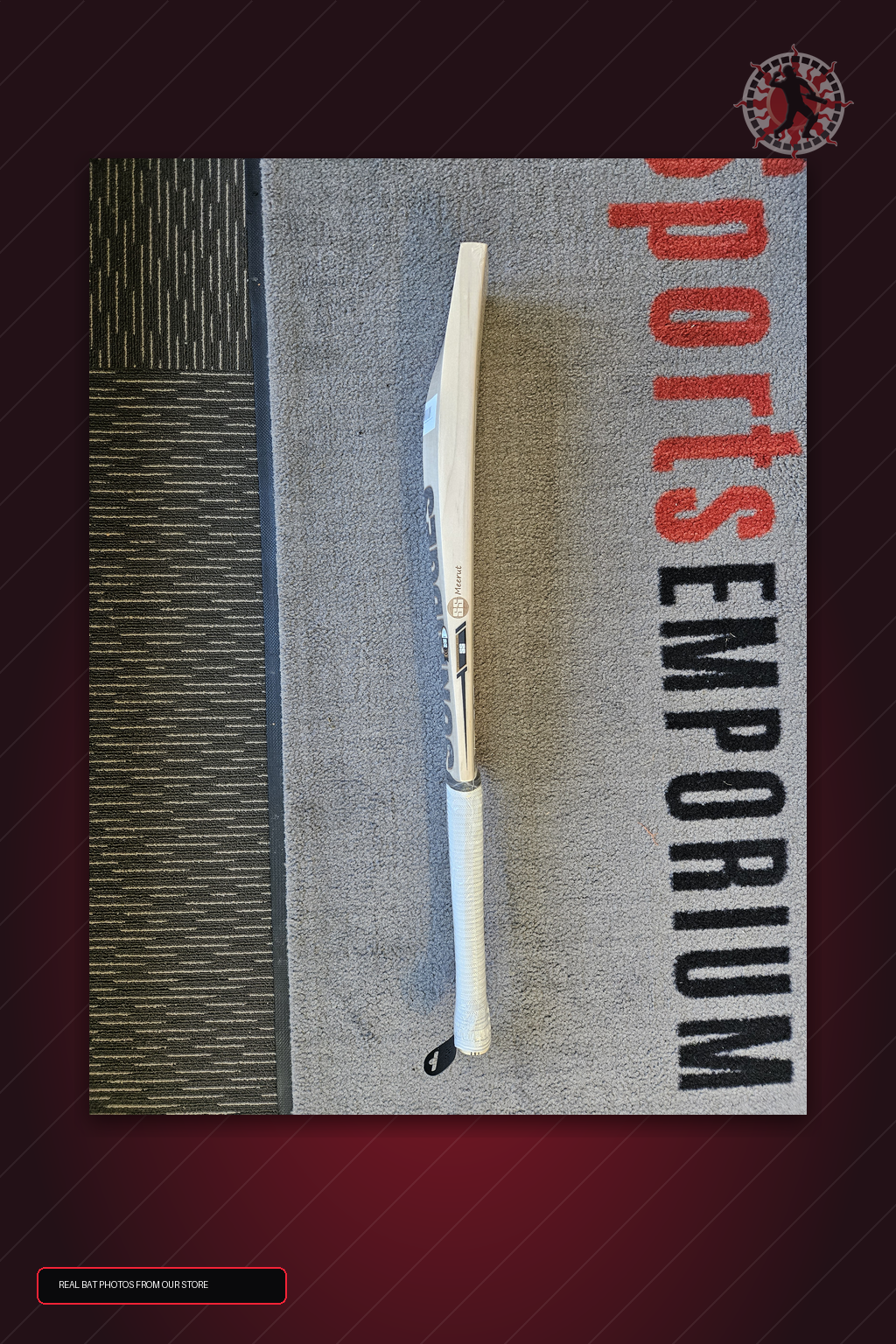 SS Ton Devon Conway Player Plus English Willow Cricket Bat - real store bat detail image