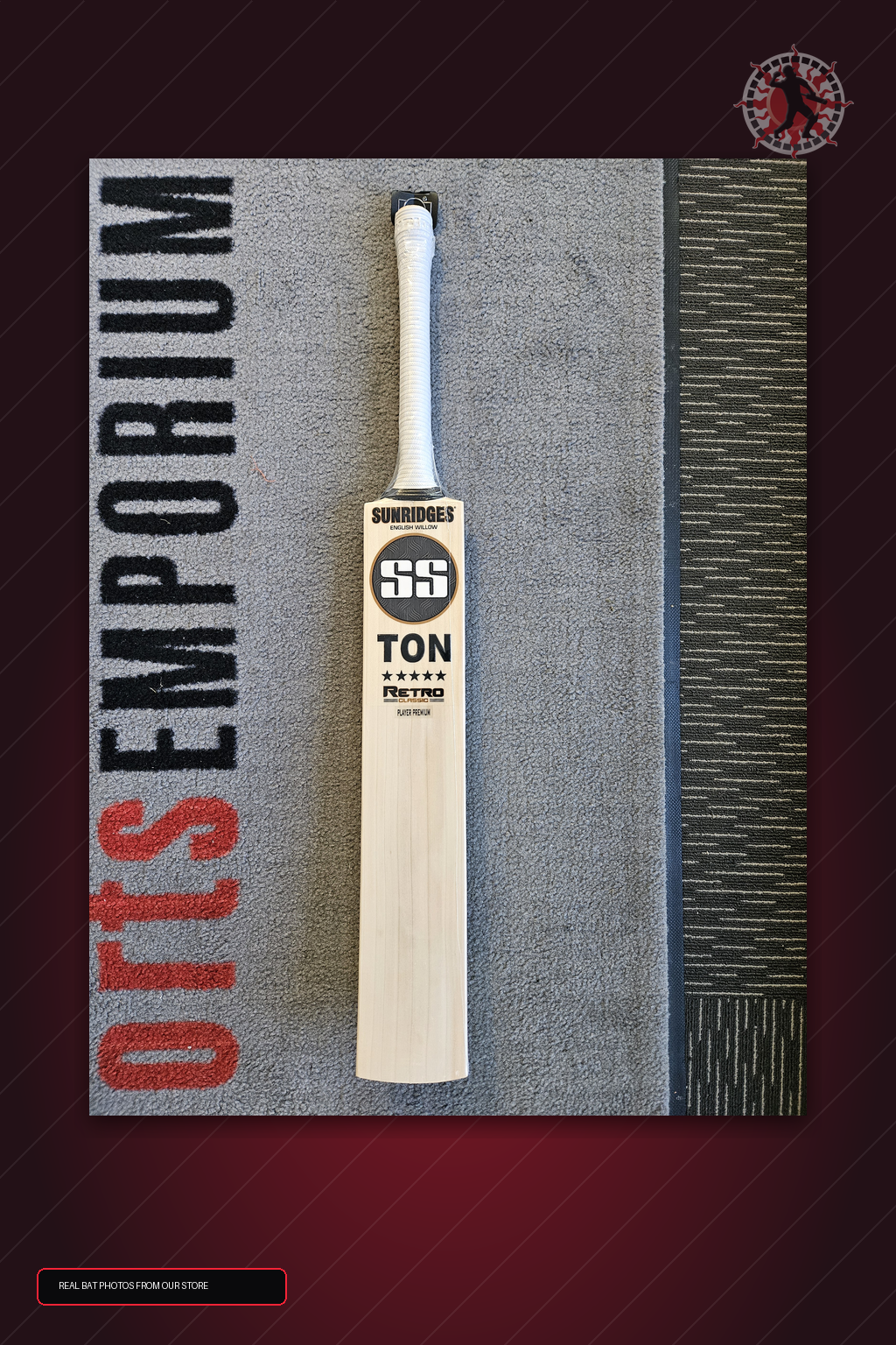 SS Ton Devon Conway Player Premium English Willow Cricket Bat - real store bat hero image