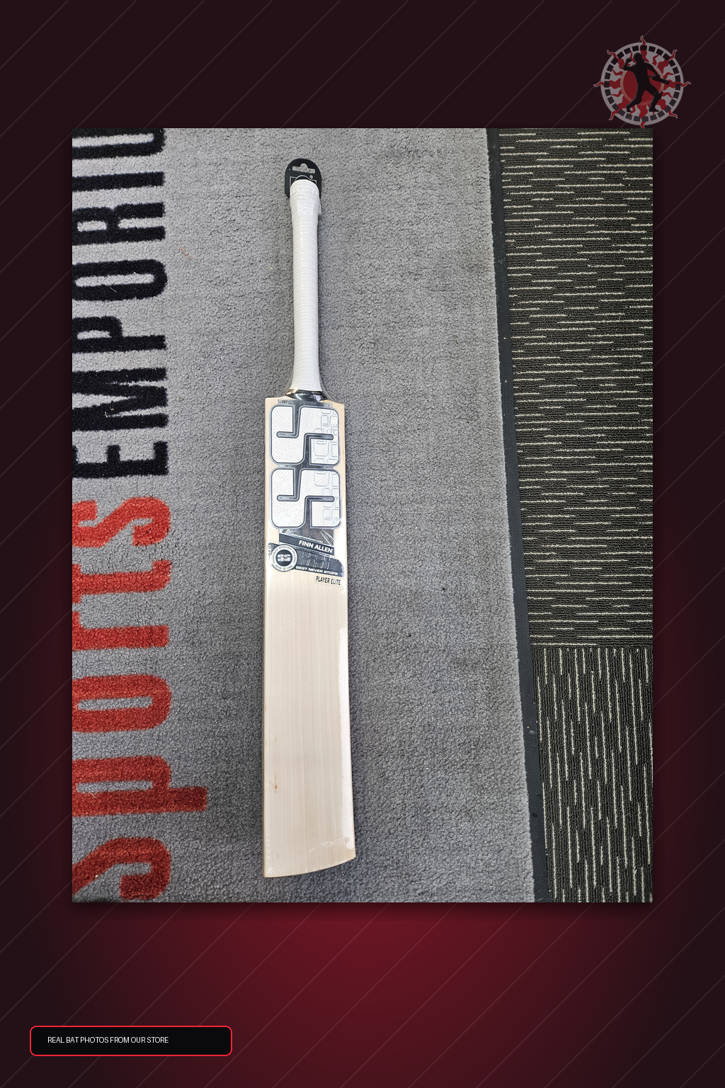 SS Ton Finn Allen Player Elite English Willow Cricket Bat - real store bat hero image