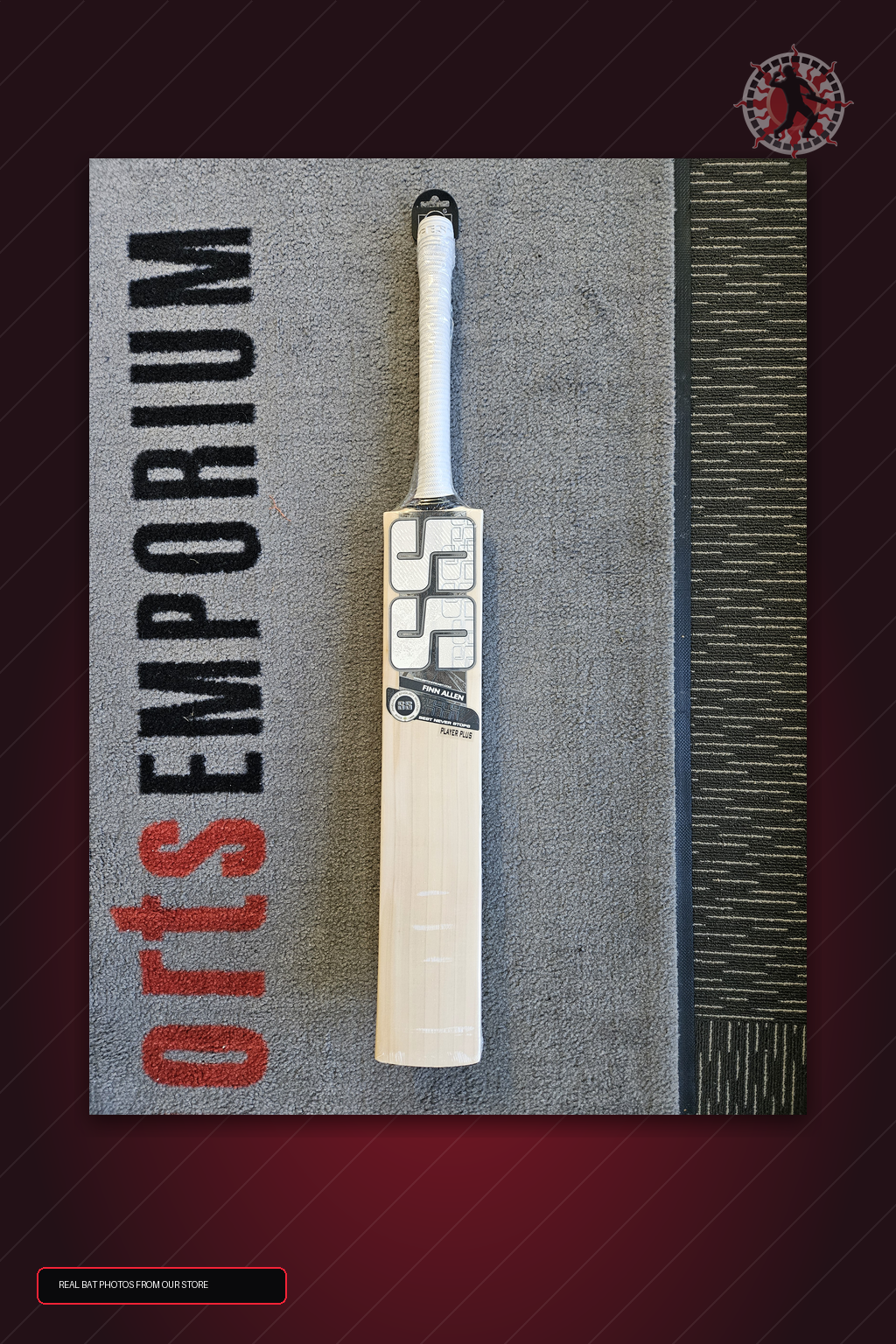 SS Ton Finn Allen Player Plus English Willow Cricket Bat - real store bat hero image