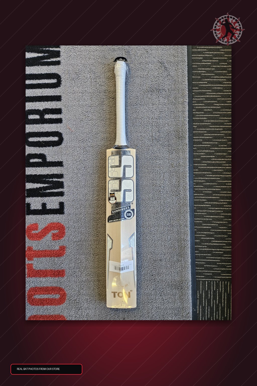 SS Ton Finn Allen Player Premium English Willow Cricket Bat - real store bat detail image