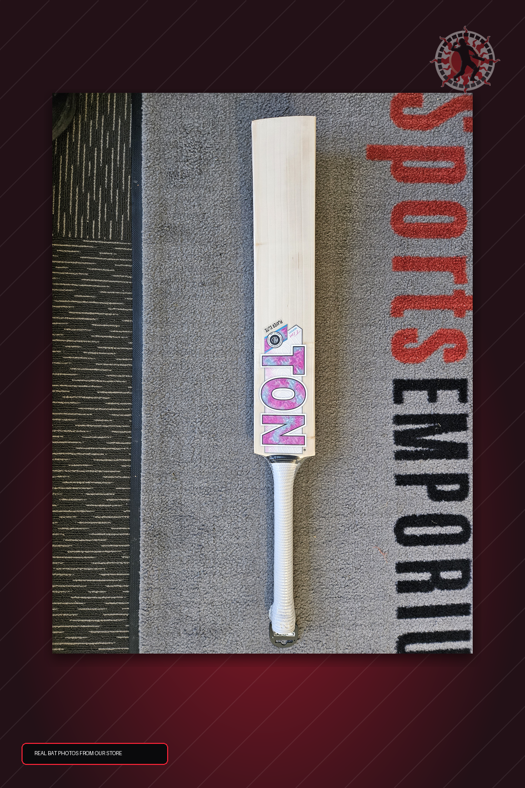 SS Ton Tim Seifert Player Elite English Willow Cricket Bat - real store bat hero image