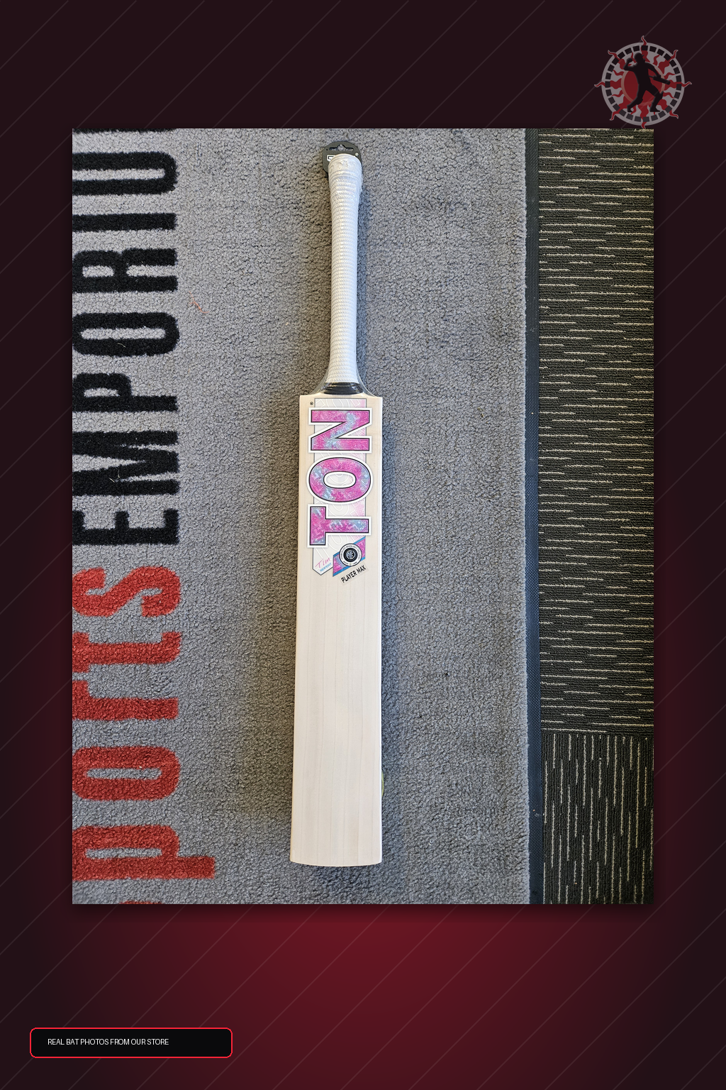 SS Ton Tim Seifert Player Max English Willow Cricket Bat - real store bat hero image