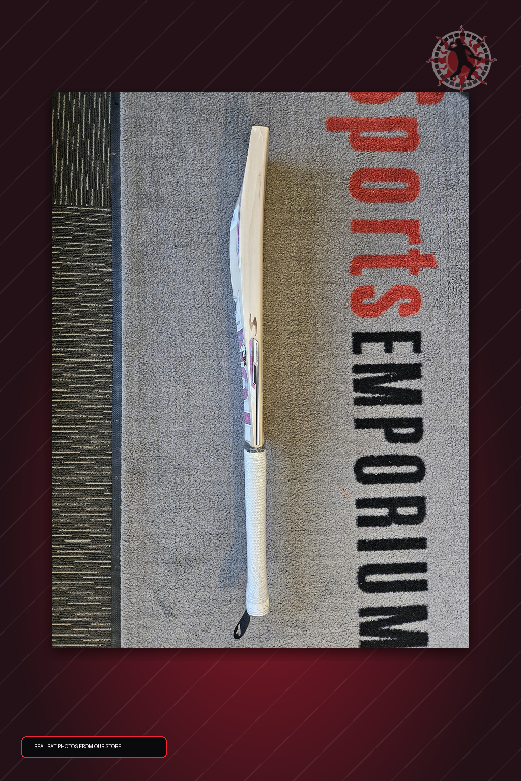 SS Ton Tim Seifert Player Plus English Willow Cricket Bat - real store bat detail image