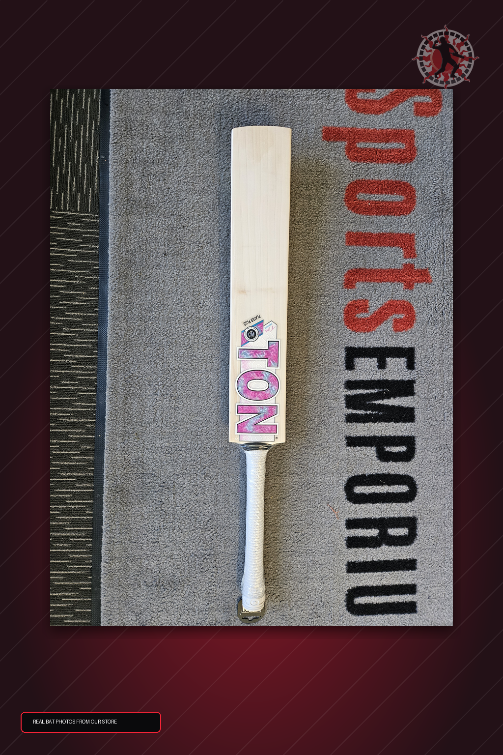 SS Ton Tim Seifert Player Plus English Willow Cricket Bat - real store bat hero image