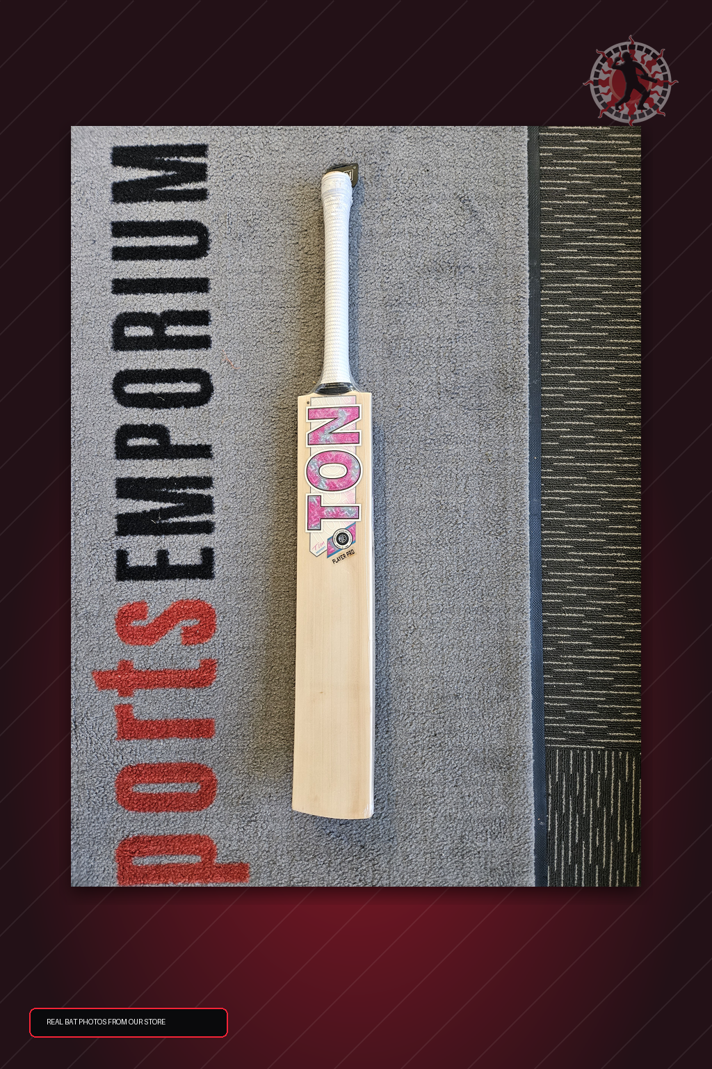 SS Ton Tim Seifert Player Pro English Willow Cricket Bat - real store bat hero image