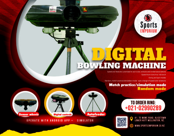 Bowling machine flyer